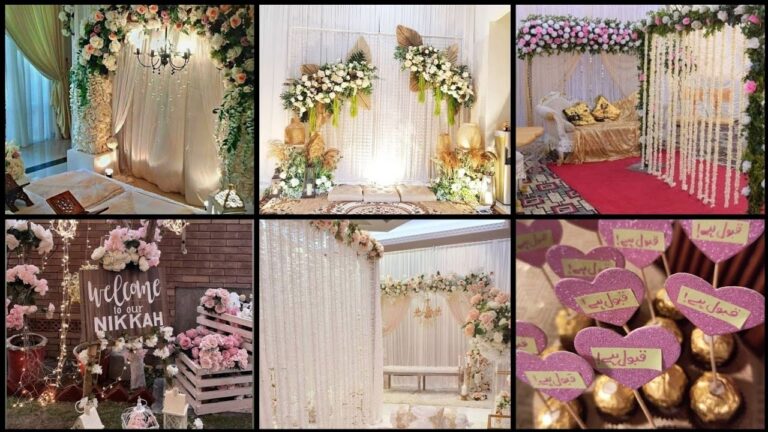 Low Budget Simple Nikah Decoration at Home in Lahore