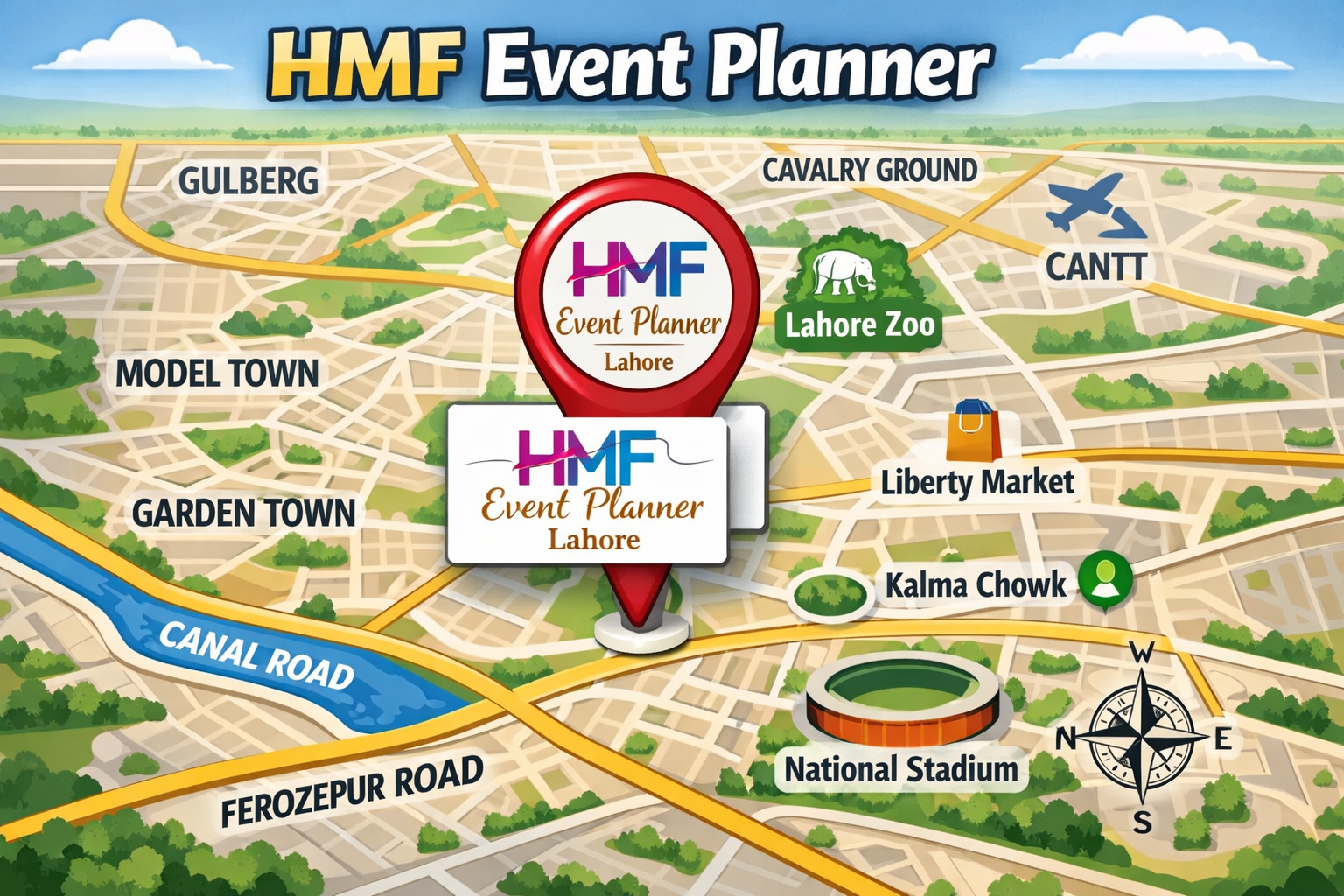 HMF Event Planner map